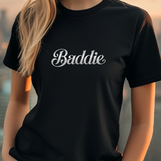 Baddie Trendy Metallic T-Shirt