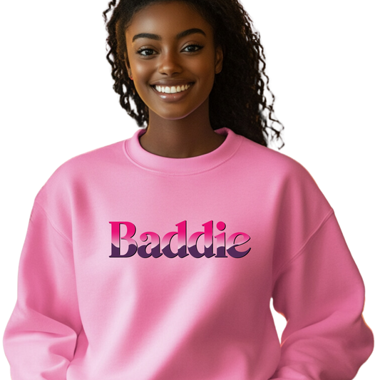 Modern Glam "Baddie Pink Sweatshirt