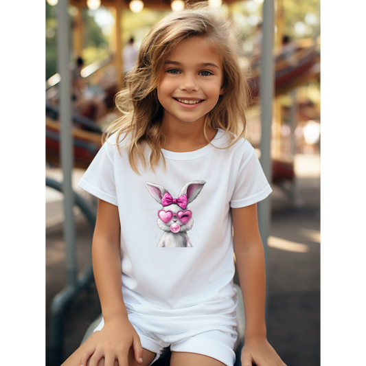 Cute Bunny Love Kids Tee