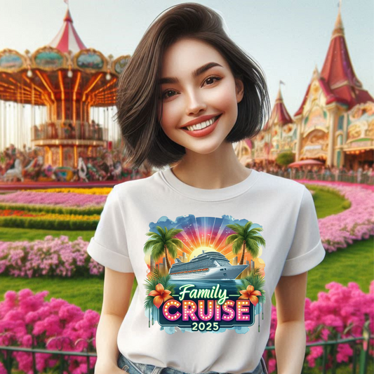 Sunset Family Cruise 2025 T-Shirt