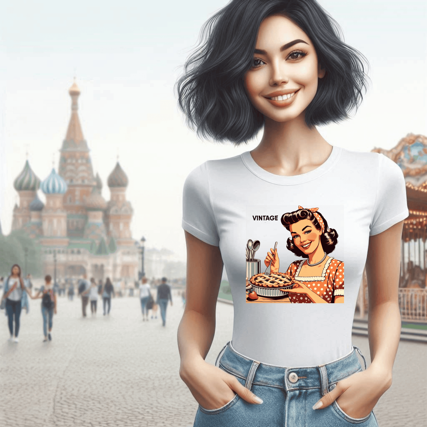 Homemade Retro Mom Tee