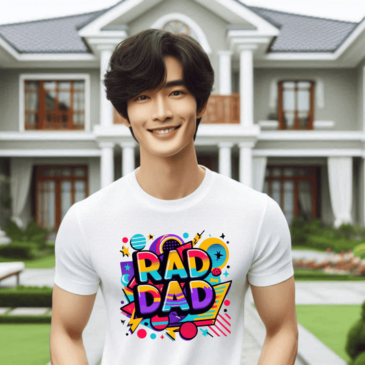 Retro Vibes Rad Dad Tee