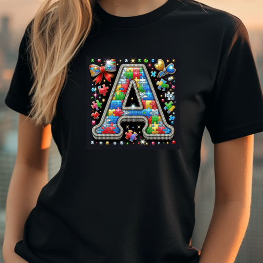 Autism Puzzle Alphabet – A Tee