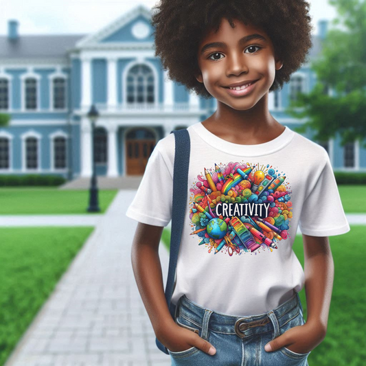 Colorful Creativity Kids Tee
