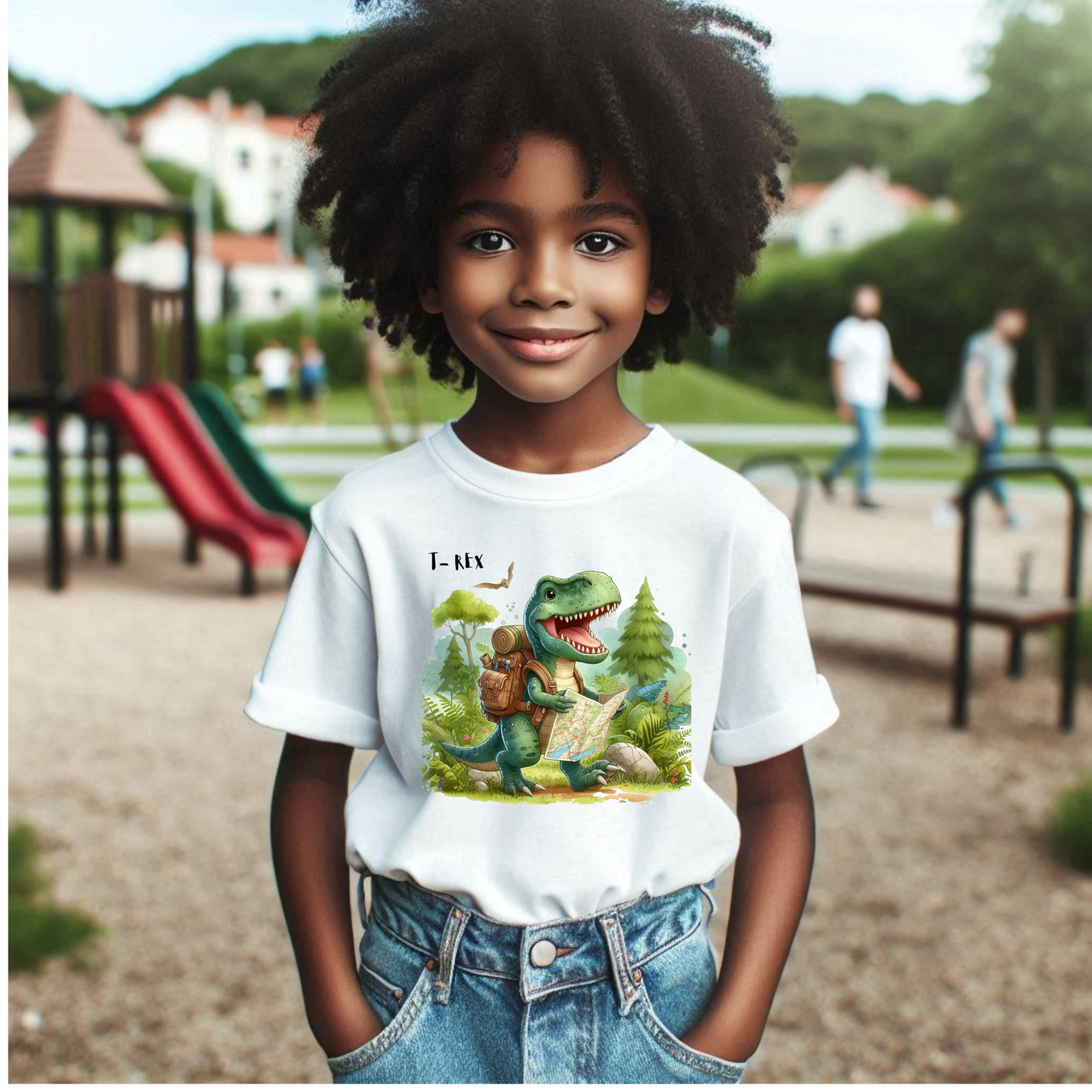 The Adventurer Rex the Dinosaur Kids Tee