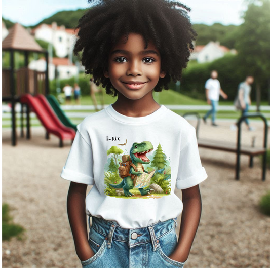The Adventurer Rex the Dinosaur Kids Tee