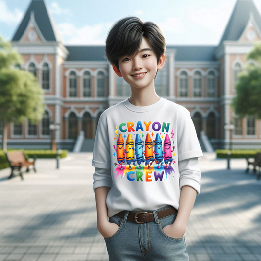 Colorful Kids Crayon Tee