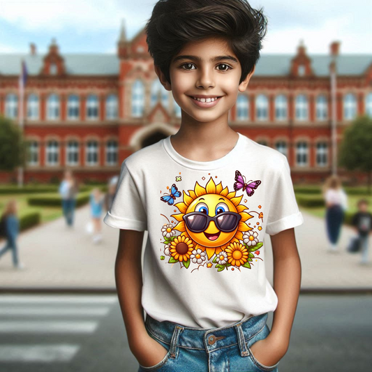 Sunflower & Smiles Kids Tee