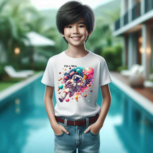 SPACE ICE CREAM Astronaut Kids Tee,